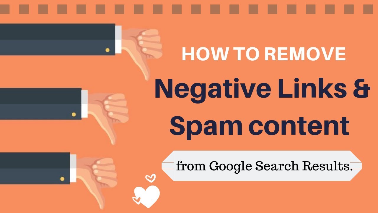 How to Remove Negative Links